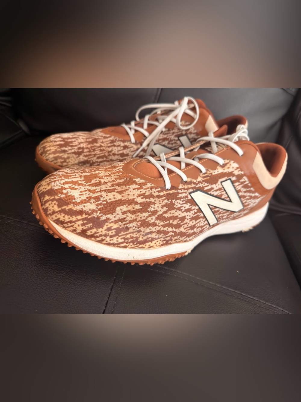 New Balance 4040v5 Turf 'Burnt Orange' (T4040TO5), a specialized baseball &